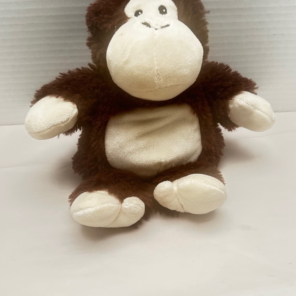 Plush Monkey Toy - Brown and Cream